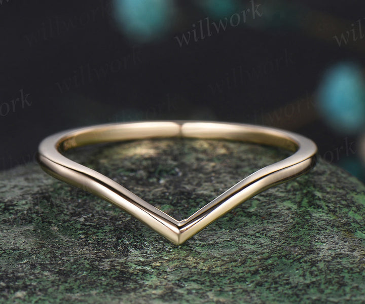 Vintage Alexandrite Engagement ring set hexagon cut rose gold kite cut moissanite ring minimalist unique bridal wedding ring set women