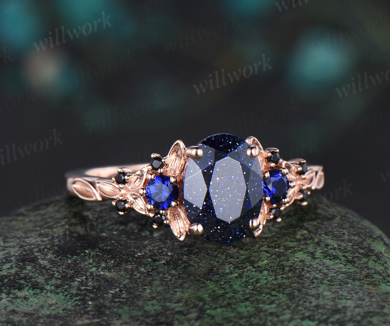 VINTAGE Class Ring 1974 1.5 Ct. online Blue Spinel Solid Sterling Silver 925 Size 6.75