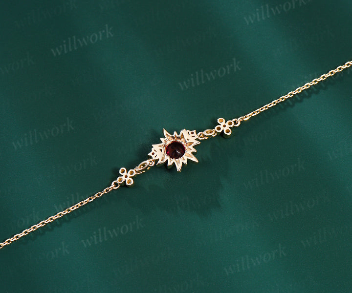 Rapunzel Inspired Sun Bracelet Crescent Solid Gold Wedding Bracelet Aquatic Agate Adjustable Bracelet Tangled Gift