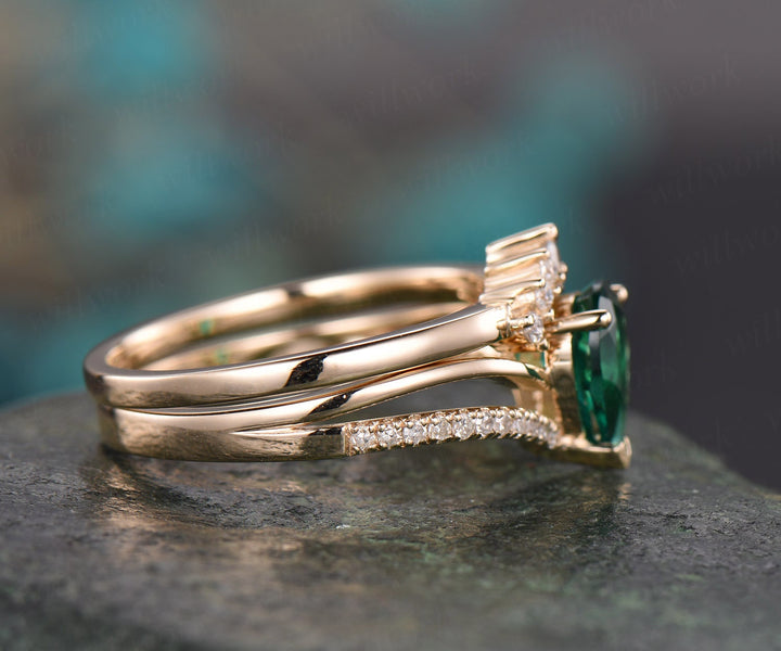 Only the moissanite wedding band