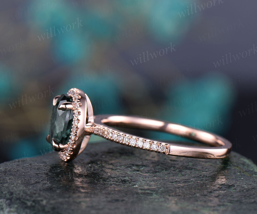 Custom order for Ashley Goin(Engagement ring, 14k rose gold, ring size  unconfirmed)