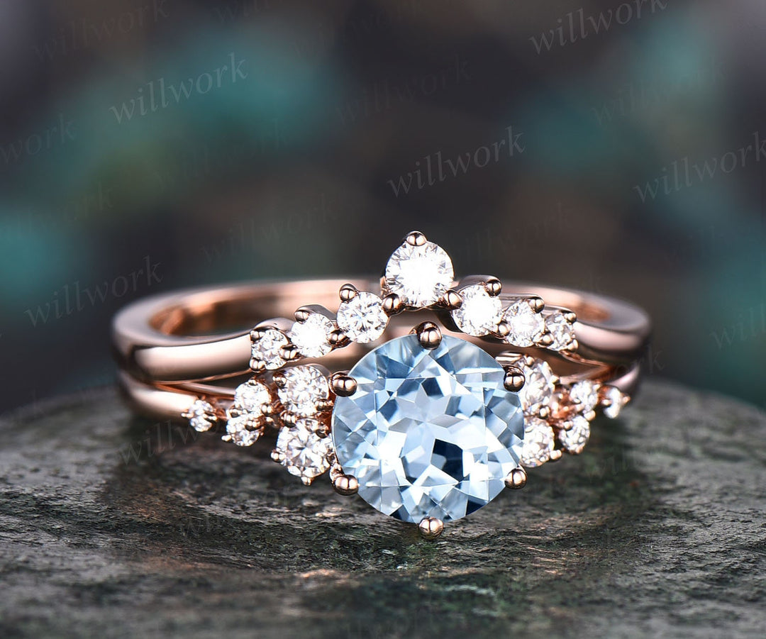 aquamarine bridal set