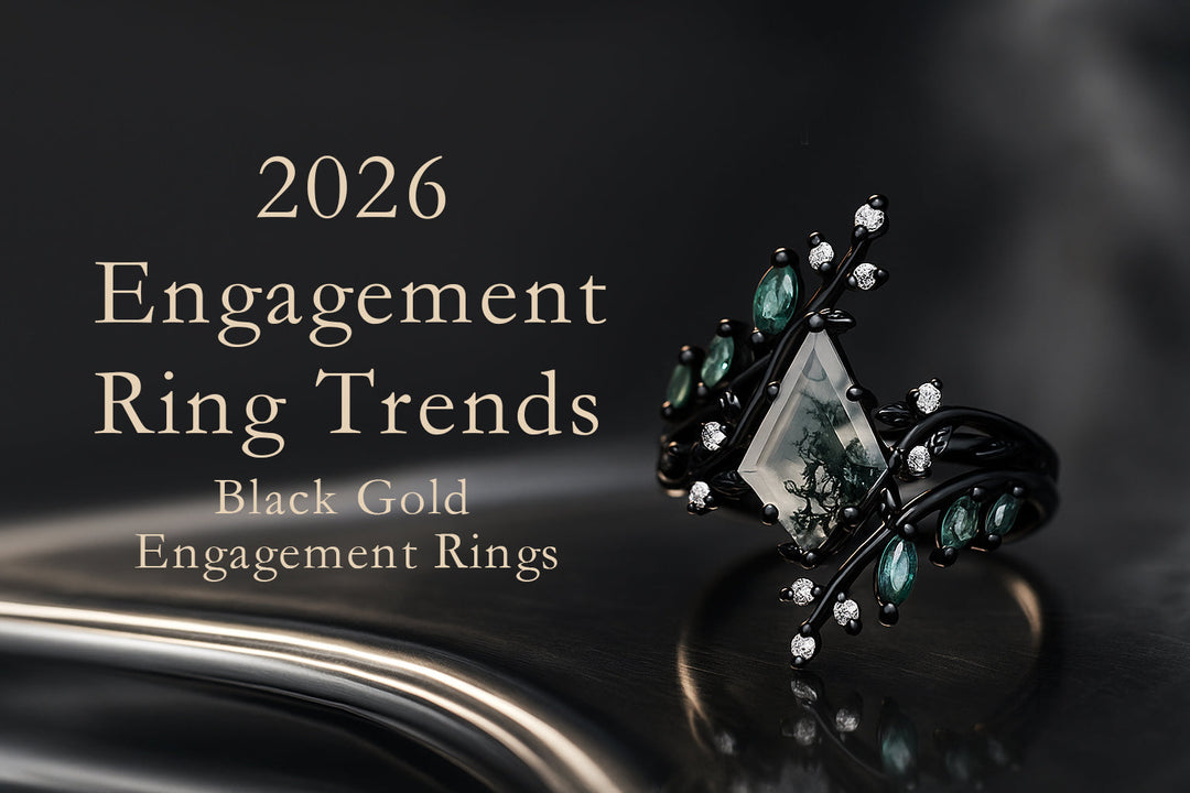 2026 Engagement Ring Trends -black gold engagement rings