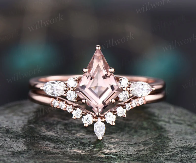 A Buying Guide for Morganite Rings | 2023 -8 Unique Morganite Wedding Sets to Envy