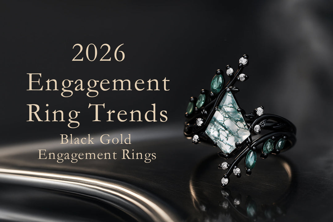 2026 Engagement Ring Trends -black gold engagement rings