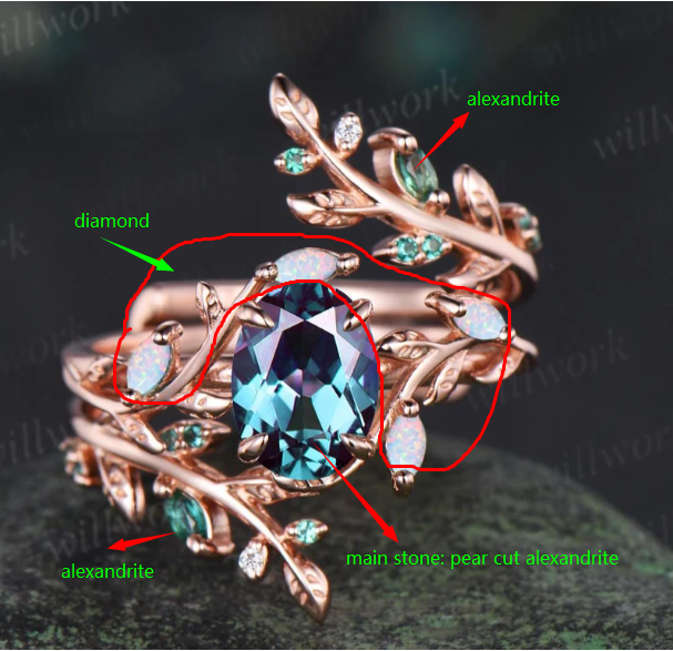 Custom order for JC Carlson(2pc ring set, 18k yellow gold, ring size 6.5)