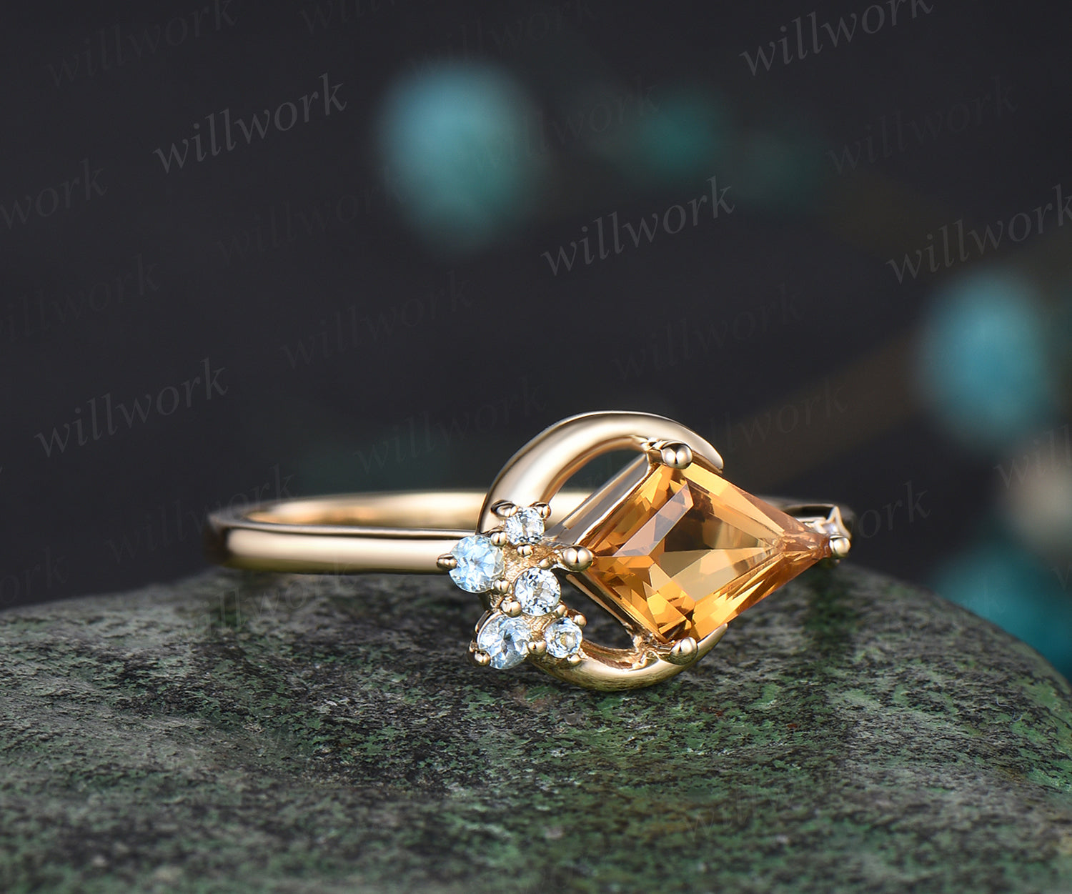 Topaz engagement ring 2025 november birthstone ring