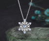 Christmas Snowflake Necklace Christmas Atmosphere Jewelry with a snow  blue topaz  with perfect 925 sterling silver Christmas Eve Jewelry Gifts for her