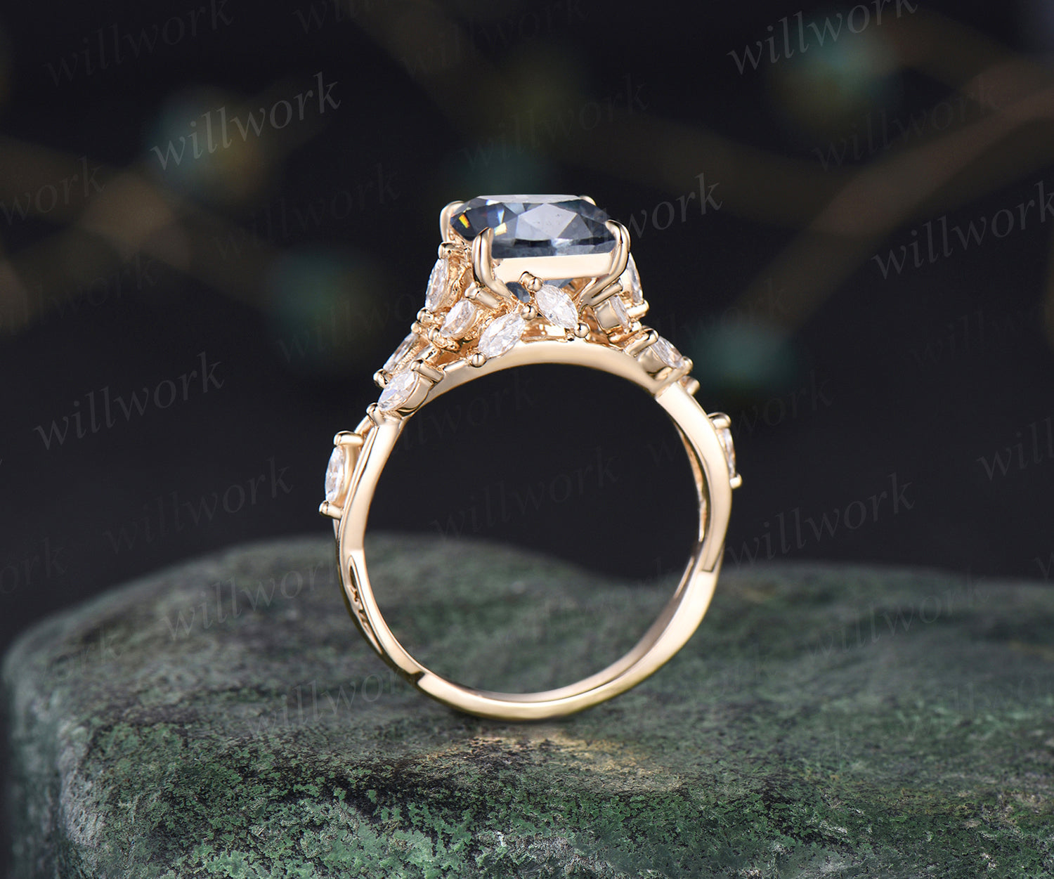 New 2ct Beautiful high quality Moissanite Diamond Ring