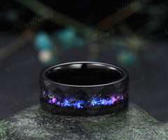Men's tungsten galaxy nebula for Steven Chung(ring size 7)