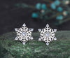 Christmas Snowflake Earring Christmas Atmosphere Jewelry blue topaz  with perfect 925 sterling silver Christmas Eve Jewelry Gifts for her