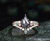 Custom order for Ashley S(2PC RING SET, 10K ROSE GOLD, RING SIZE 5)