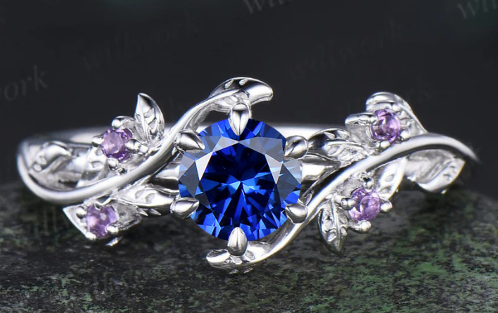 Custom order for Jaden Willis(1pc engagement ring, 925 sterling silver, size 5.5)