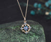 Morelli Pave Garden Gate Vintage Alexandrite  Pendant Necklace Unique jewelry