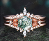 Custom order for Andre Gonzalez(7 payment plans, 3pc ring set, 18k rose gold, ring size 6.5)