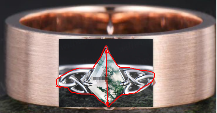 Custom order for Corinne and Vinny(ring set, 925 sterling silver)