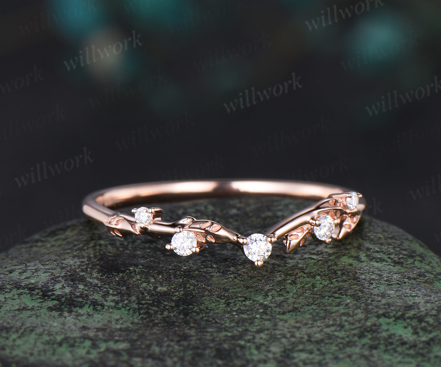 0.5 Carat Thin Band Solitaire Engagement Ring Round good Brilliant Cut Set in 14K Solid White Gold Available Yellow and Rose Gold ring for her