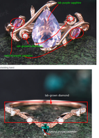 Custom order for Calvert Miles(2pc ring set, 18K yellow gold. Ring size 9 3/4)