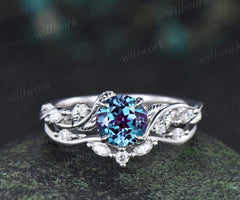 Custom order for Amanda Wentworth(2pc ring set, 10k white gold gold, ring size 9.5)