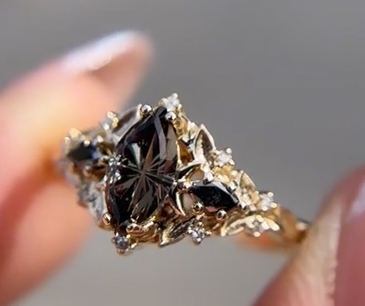 Custom order for SMOOFYKINS(1pc engagement ring, 14k yellow gold, ring size 5.5)