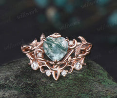 Custom order for Angela Ebejer(2pc ring set, 18k white gold, ring size 6)