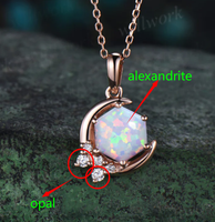 Custom order for Kaitlyn Renee(Alexandrite Necklace, sterling silver)