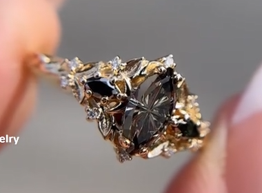 Custom order for SMOOFYKINS(1pc engagement ring, 14k yellow gold, ring size 5.5)