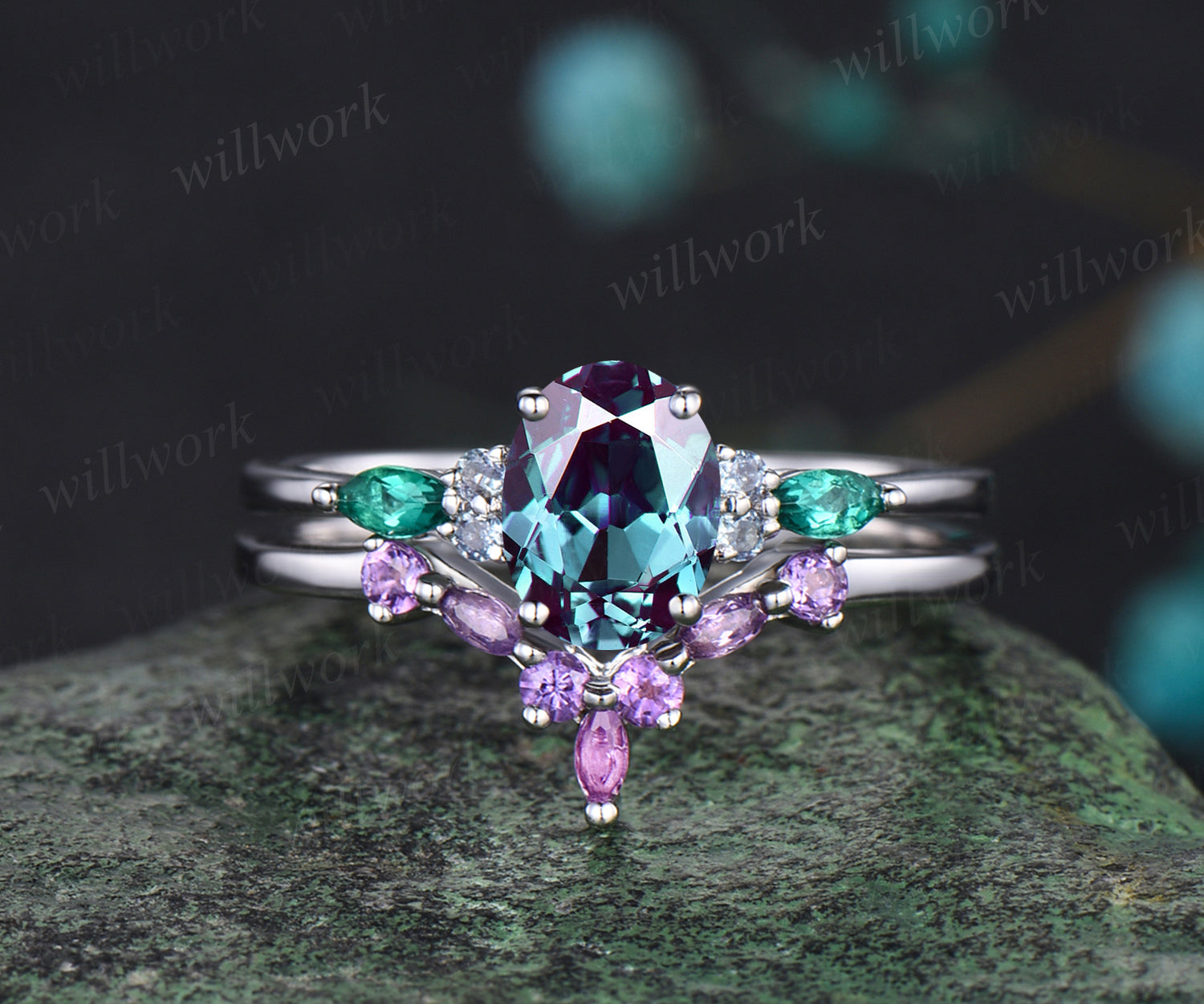 June birthstone deals engagement rings