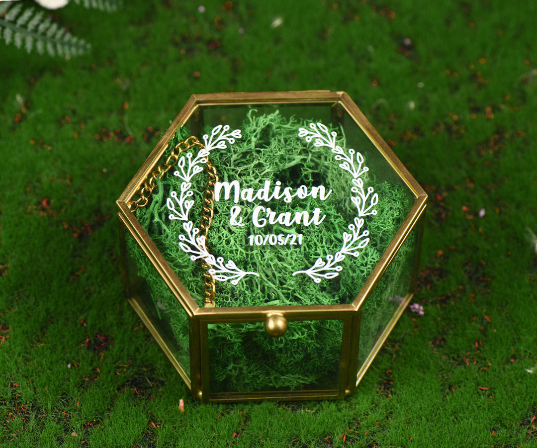 Customizable Hexagon Transparent Jewelry Box