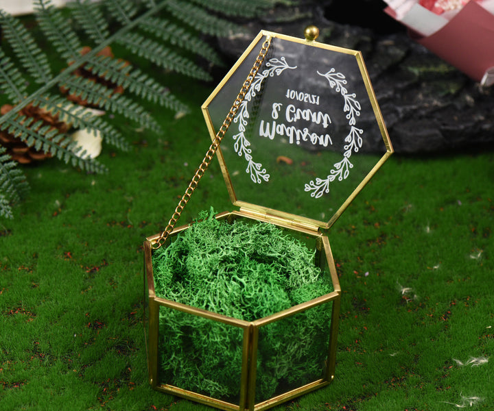 Customizable Hexagon Transparent Jewelry Box