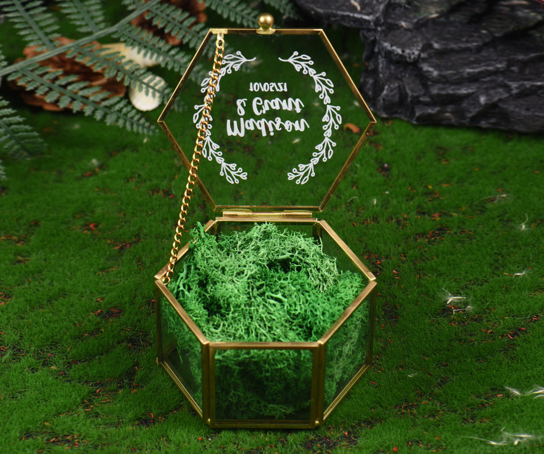 Customizable Hexagon Transparent Jewelry Box