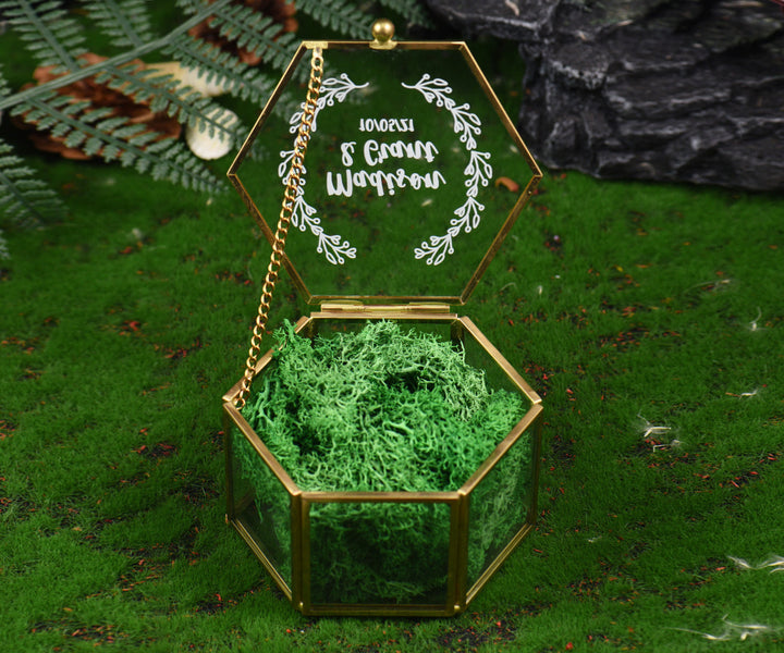 Customizable Hexagon Transparent Jewelry Box