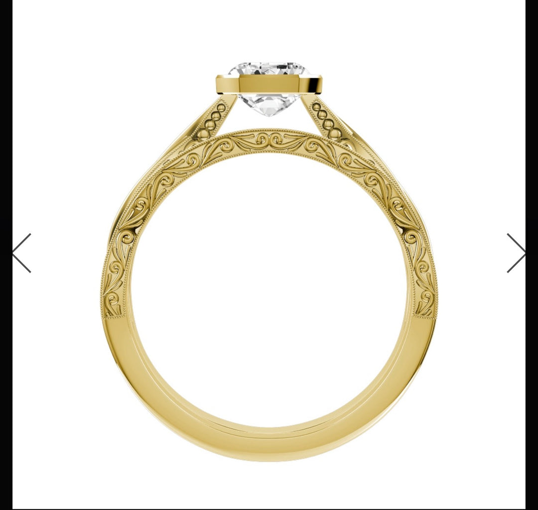 Custom Order for Gracelyn Garland(1pc engagement ring,  10k yellow gold, ring size  11.25)