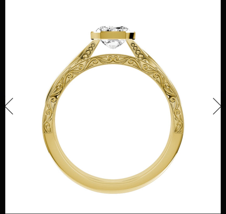 Custom Order for Gracelyn Garland(1pc engagement ring,  10k yellow gold, ring size  11.25)