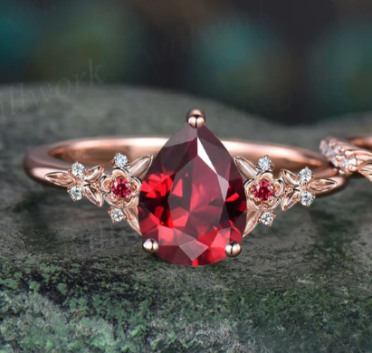 Ruby red diamond ring discount