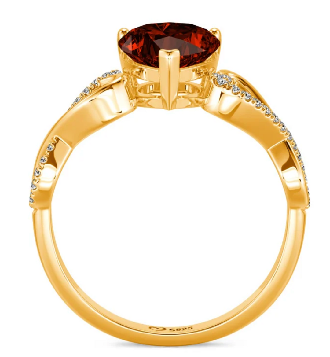 Custom order for Elmer Romero(1pc engagement ring, silver gold plated, ring size 7)