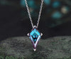 7x13mm Kite alexandrite necklace white gold Solitaire unique Personalized pendant for women her anniversary bridal gift