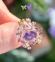 Custom Order for Amber Smith(3pc ring set, 925sterling silver, ring size 7)