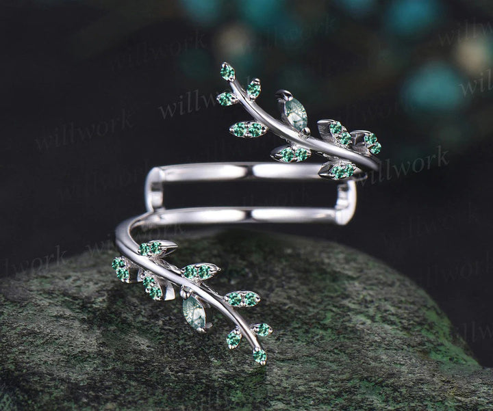 Custom order for Tierney Donnelly(2pc ring set, 925 sterling silver, ring size 6)