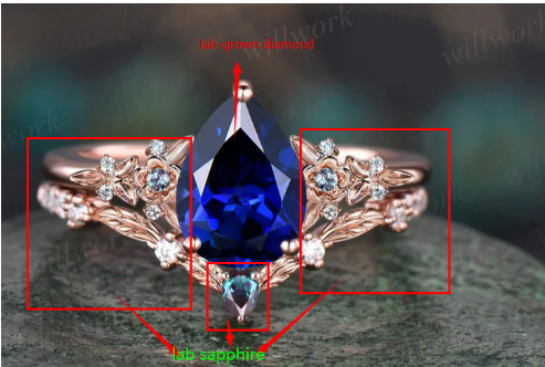 Custom order for Lukas Stowell(2pc ring set, 18k yellow gold, ring size 6)