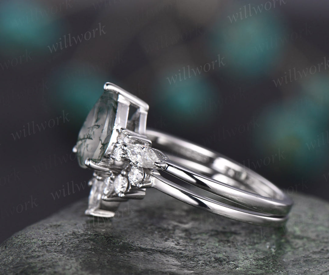 labor fee and shipping fee for 2 pc ring set-10k white gold-ring size 7