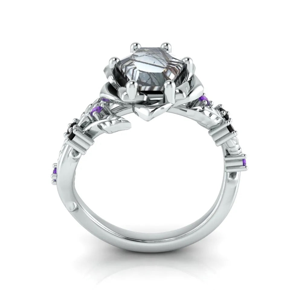Custom Order for Alex Mcmillan(1pc engagement ring, 10k white gold, ring size 6)