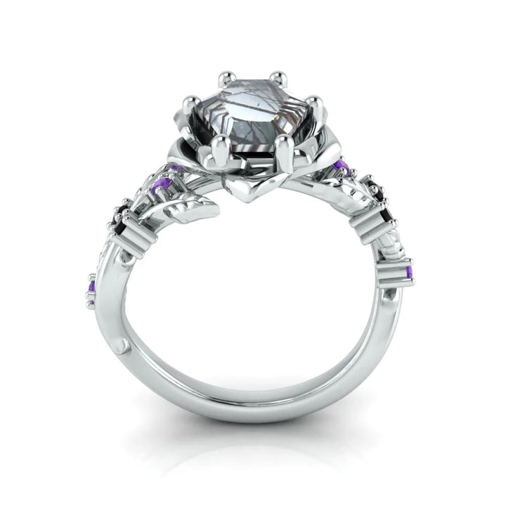 Custom Order for Alex Mcmillan(1pc engagement ring, 10k white gold, ring size 6)