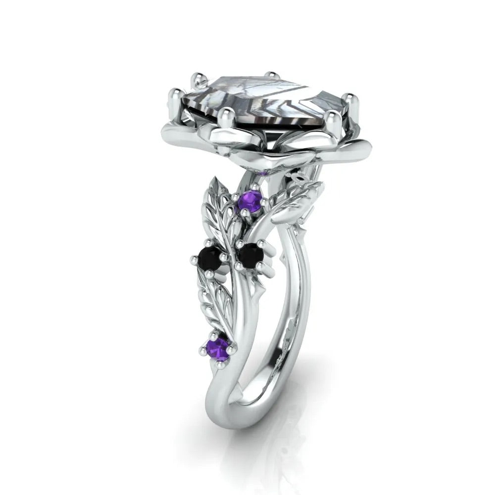 Custom Order for Alex Mcmillan(1pc engagement ring, 10k white gold, ring size 6)