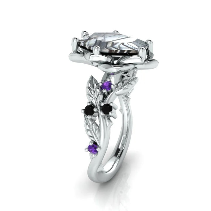 Custom Order for Alex Mcmillan(1pc engagement ring, 10k white gold, ring size 6)