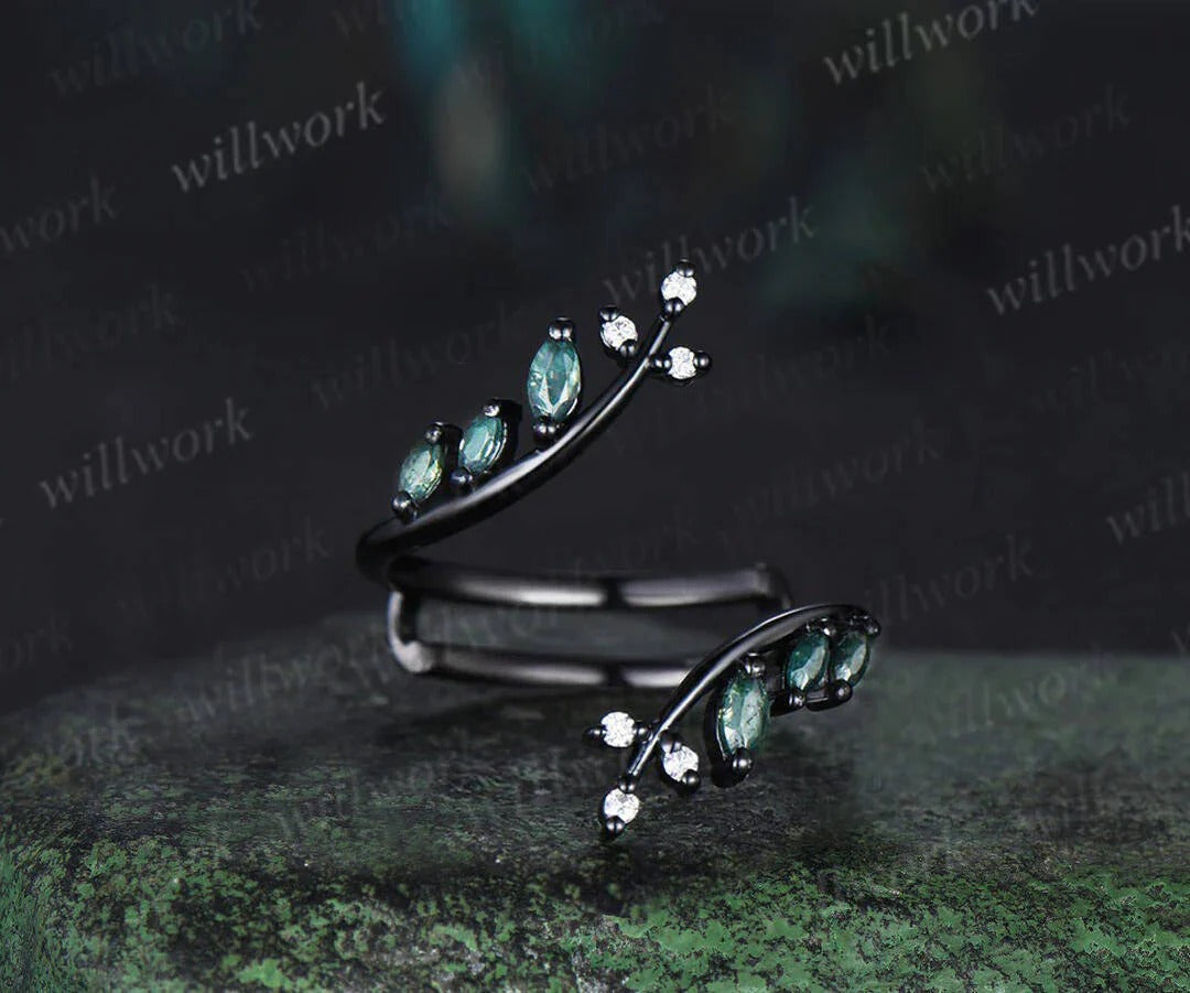 Custom order for Brandi Pechacek(2pc ring set ,925 sterling silver, ring size 10)