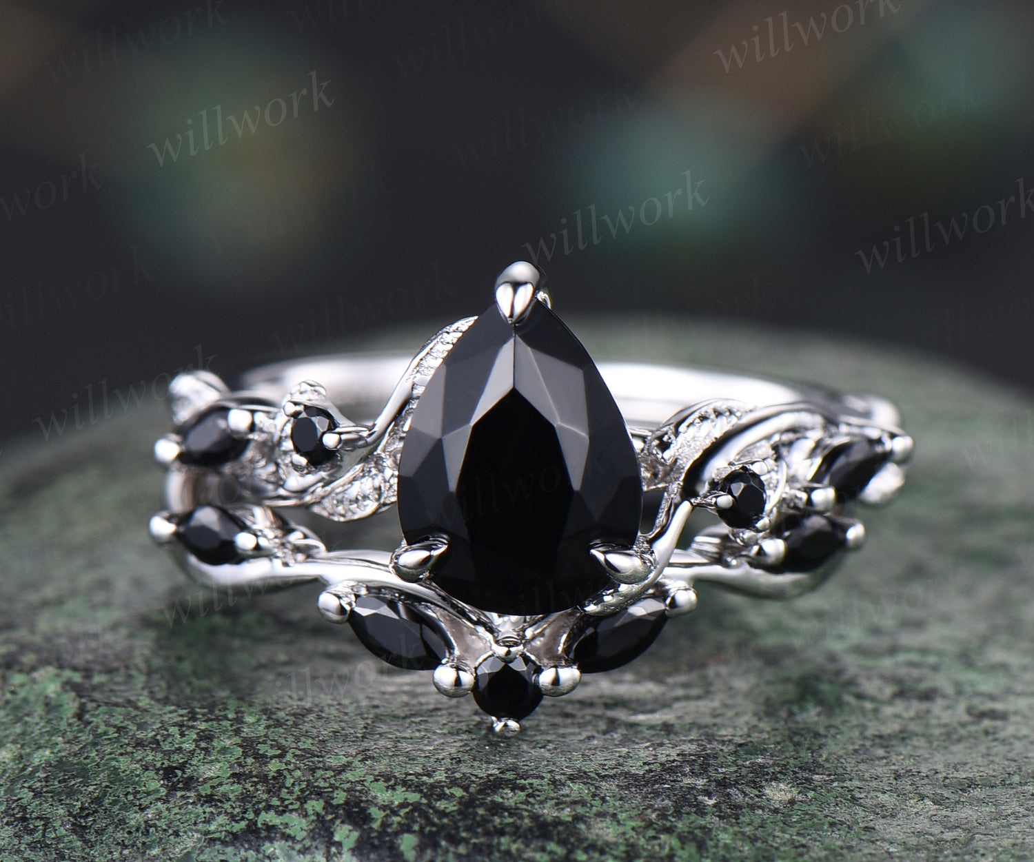 Onyx Ring Vintage Black onyx Ring Engagement Rings Onyx ring women Silver  ring | eBay