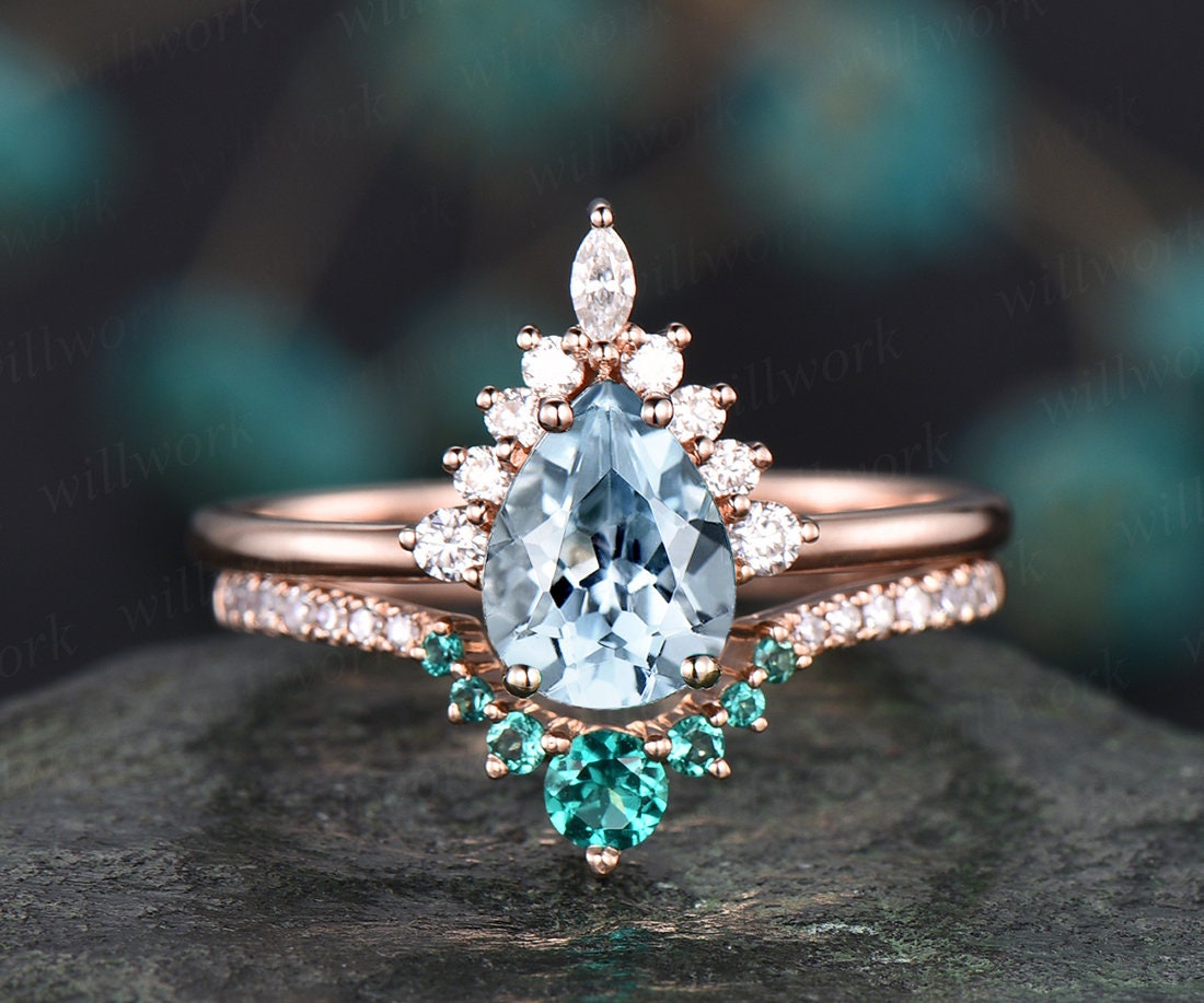 Custom Jewelry Design: Stunning Pear Shaped Diamond Halo Engagement Ring –  Raymond Lee Jewelers