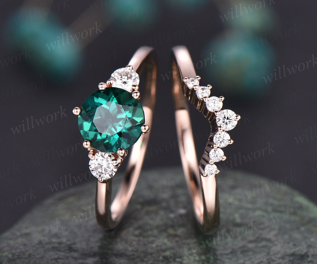 Emerald Ring 2.91 Ct. 18K White Gold
