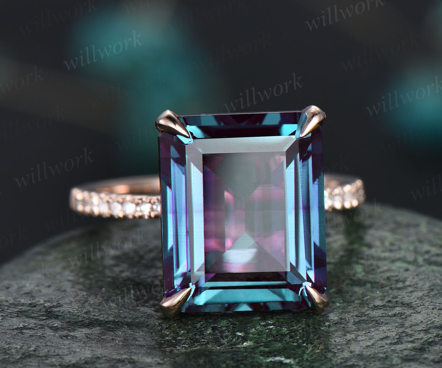 Alexandrite on sale emerald cut